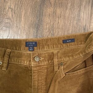 J. Crew 33 x 32 Men's Flex Corduroy Pants - Brown